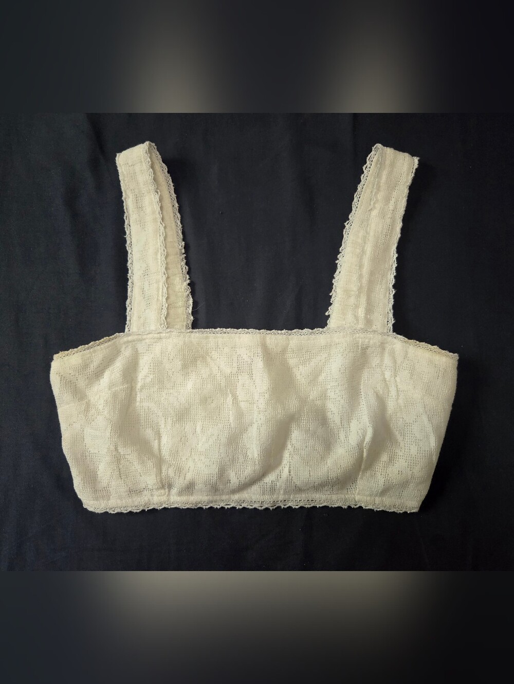 AE Lace Overlay Super Cropped Tank Top